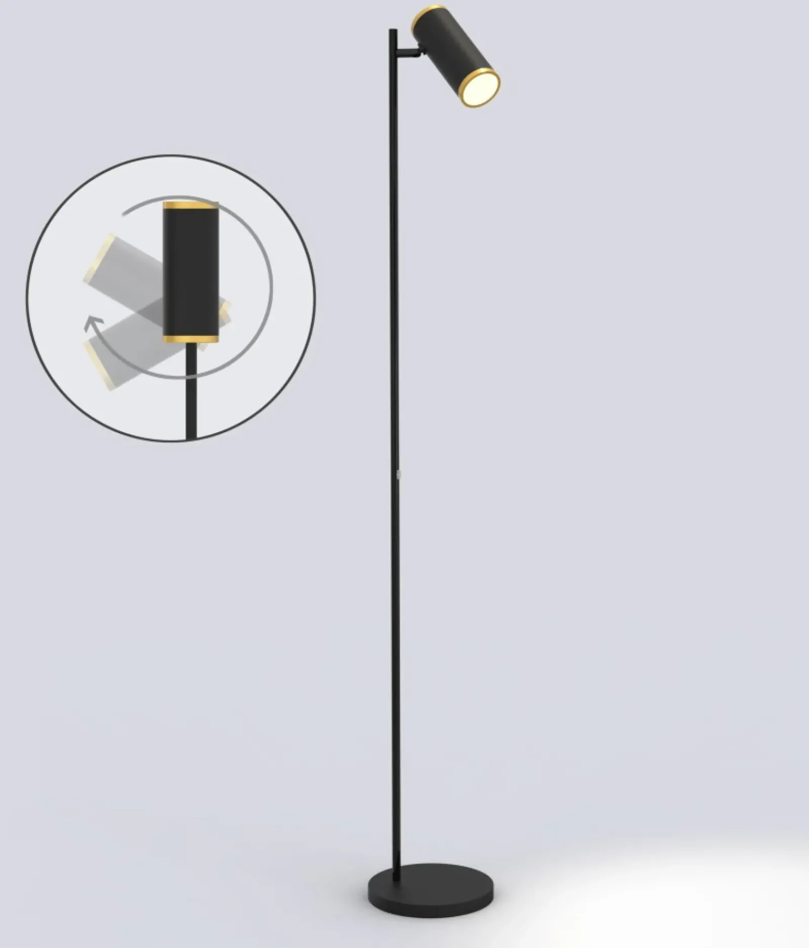 Sklep Kaja Minimalistyczna lampa podłogowa reflektor WF 3003-104 TOULOUSE | Kaja* Lampy Led