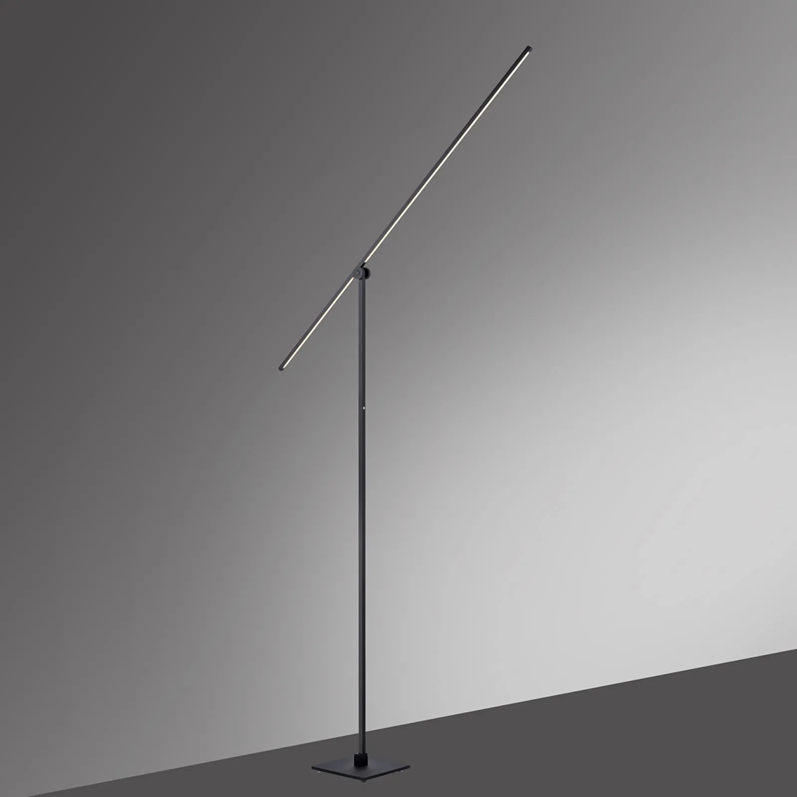 Sklep Kaja Minimalistyczna lampa stojąca LED - czarna 407-18 z serii PURE-GRAFO* Lampy Led