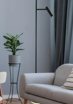 Sklep Kaja Minimalistyczna lampa stojąca LED Z010FL-L8B3K ESTUDO | Kaja* Lampy Led