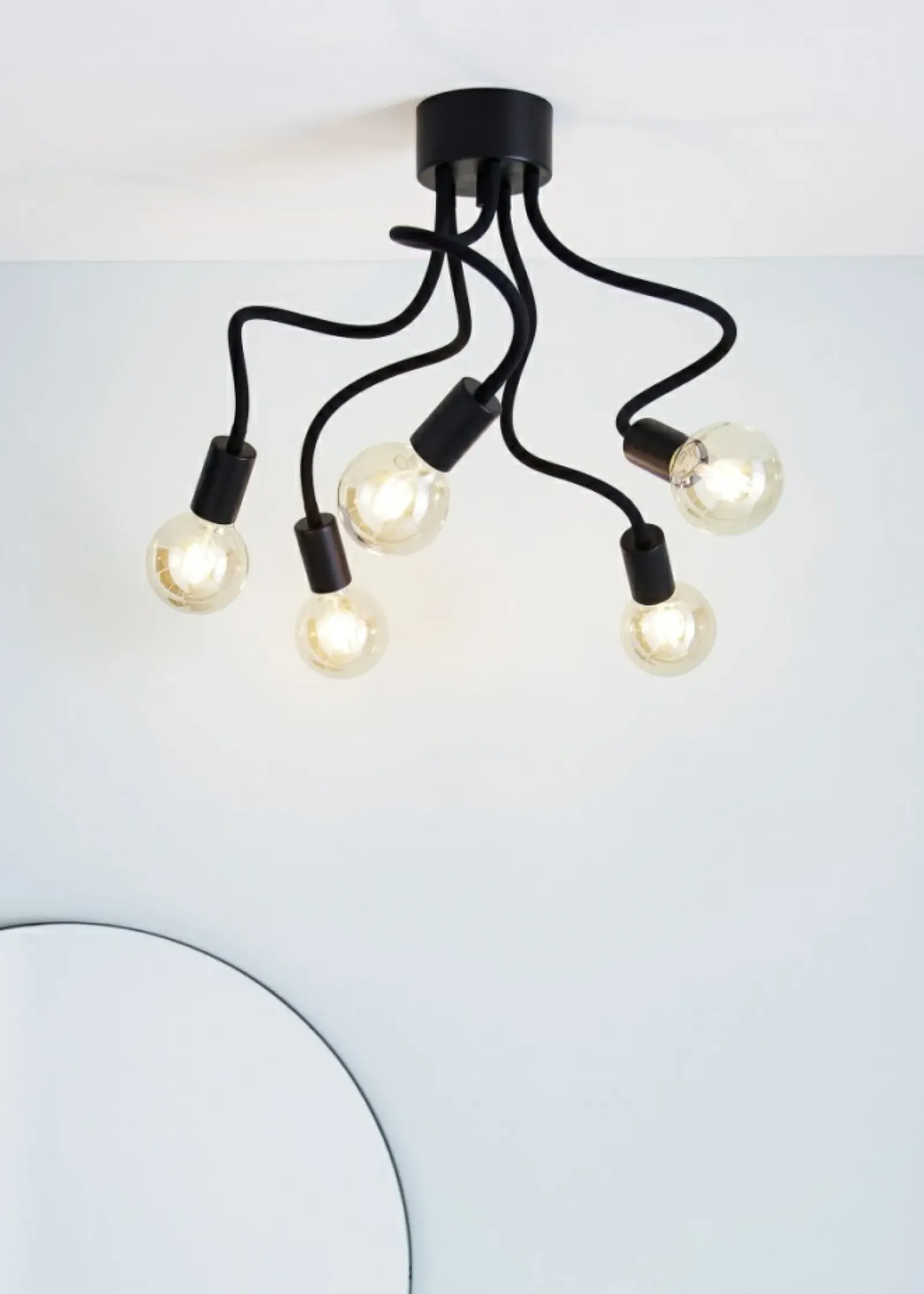 Sklep Kaja Minimalistyczna lampa sufitowa pięć żarówek 107931 | Kaja Oświetlenie Shop