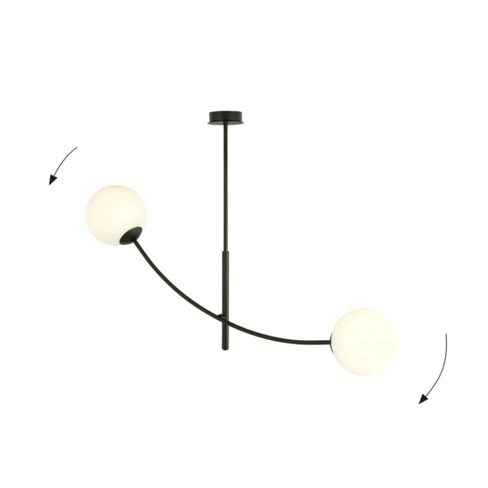 Sklep Kaja Minimalistyczna lampa sufitowa do korytarza 1102/2 HUNTER | Kaja Clearance