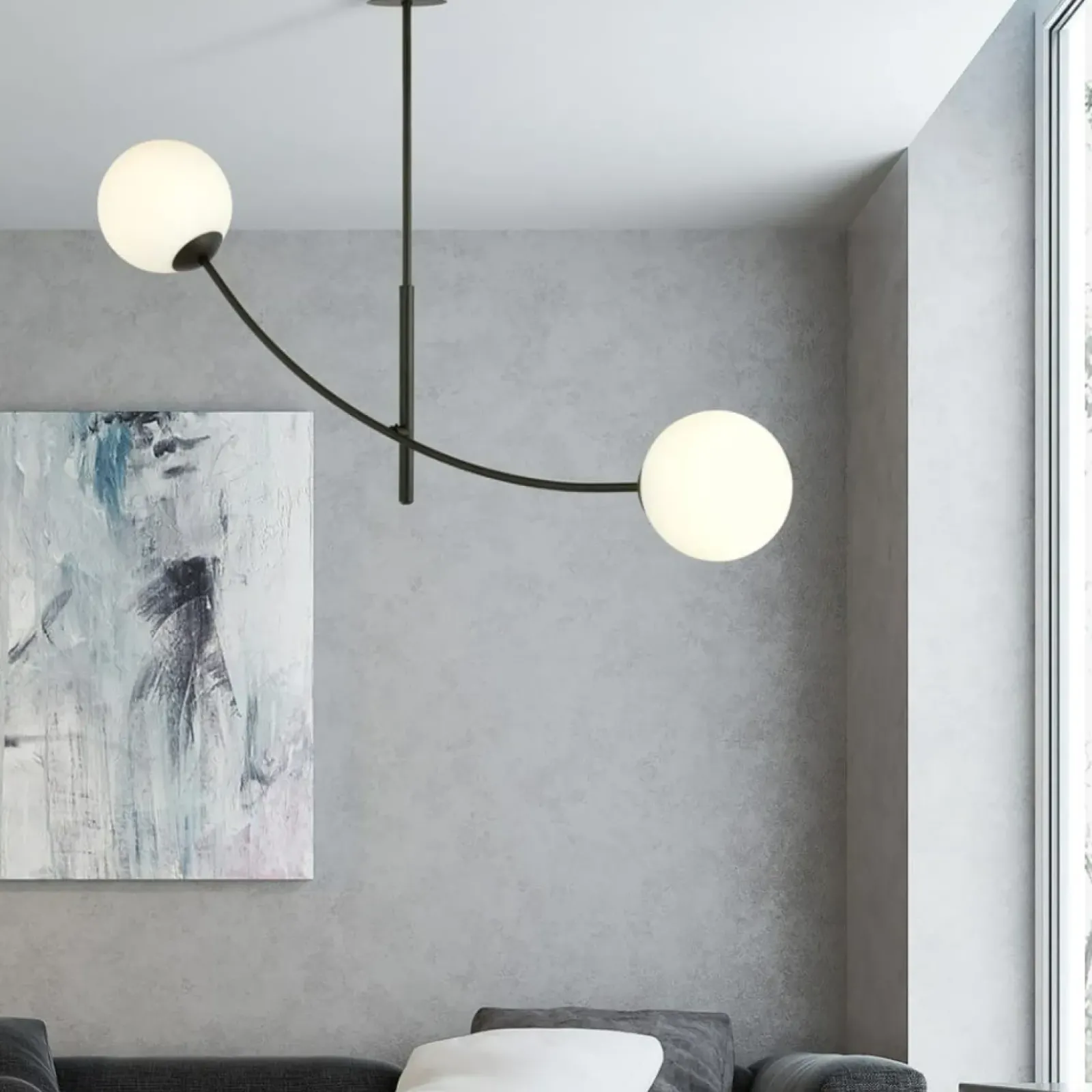 Sklep Kaja Minimalistyczna lampa sufitowa do korytarza 1102/2 HUNTER | Kaja Clearance