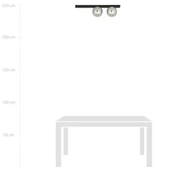 Sklep Kaja Minimalistyczna lampa sufitowa z dwoma kloszami 1122/2 FIT | Kaja* Plafony Nowoczesne