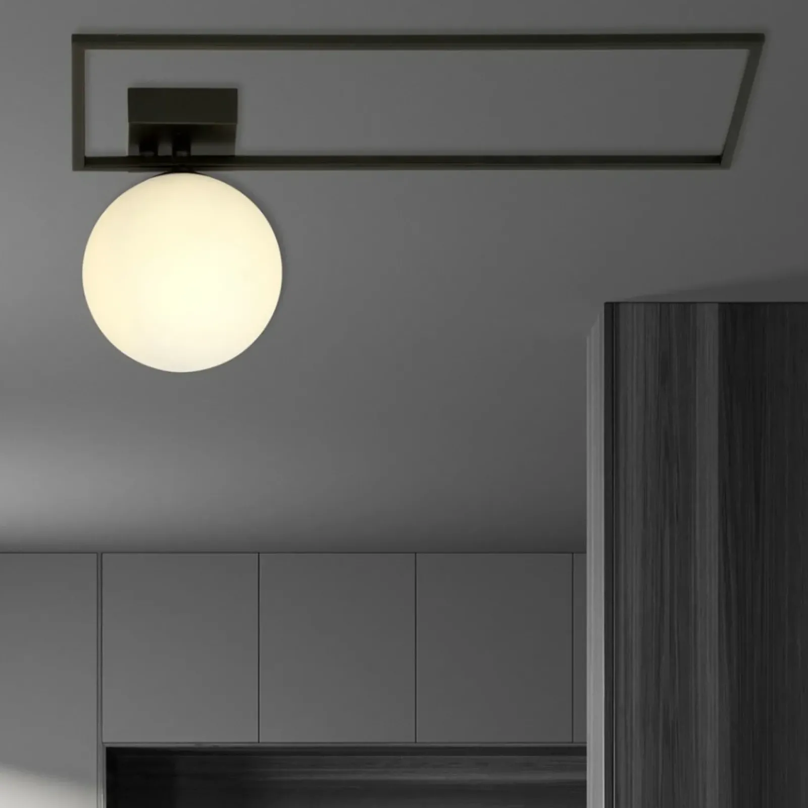 Sklep Kaja Minimalistyczna lampa sufitowa z białą kulą 1130/1A IMAGO | Kaja* Plafony Nowoczesne