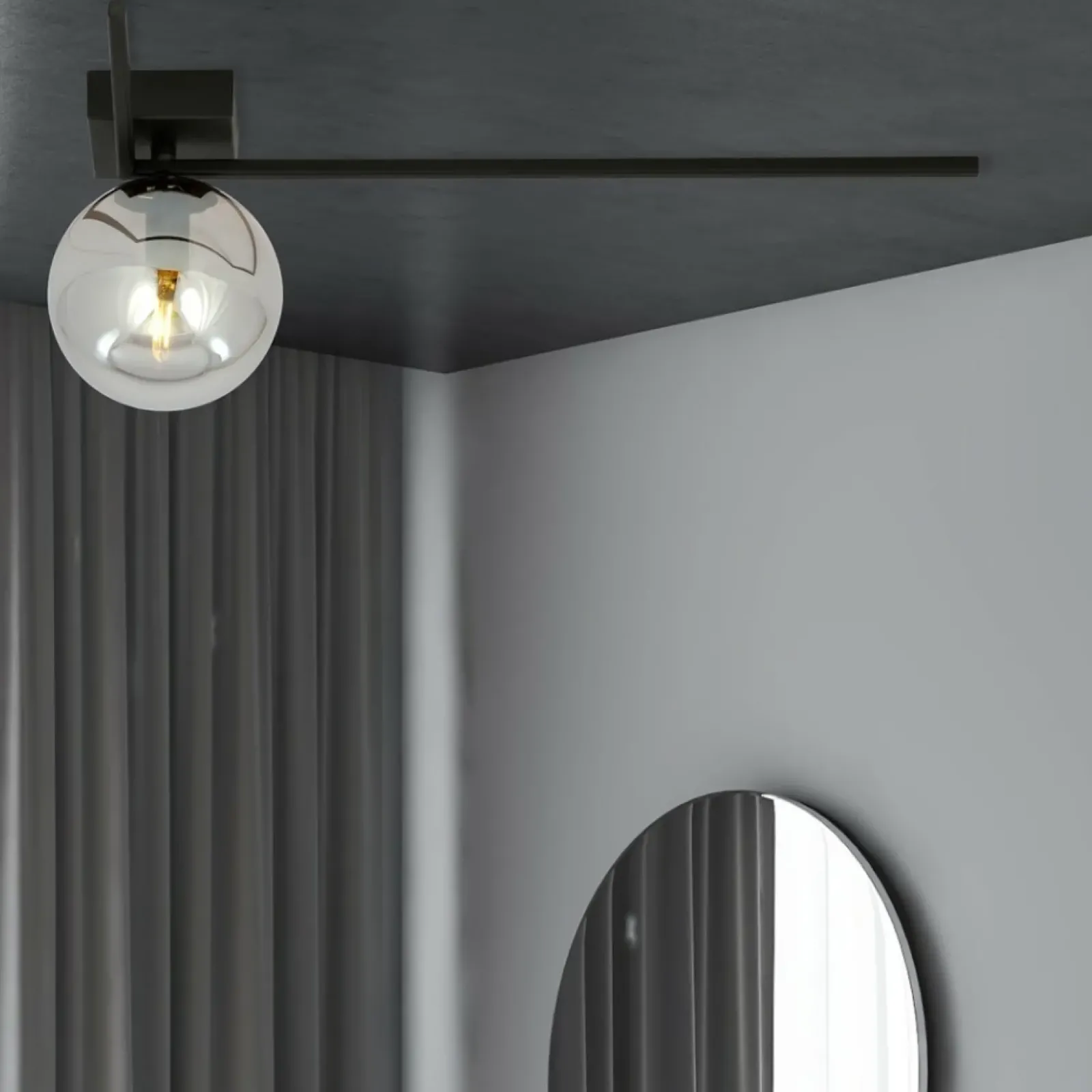 Sklep Kaja Minimalistyczna lampa sufitowa, ciemna kula 1131/1F IMAGO | Kaja* Plafony Nowoczesne