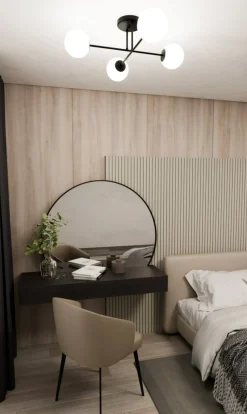 Sklep Kaja Minimalistyczna lampa sufitowa do sypialni 1232/4 z serii ROMA | Kaja Shop