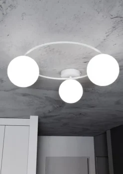 Sklep Kaja Minimalistyczna lampa sufitowa z kloszami 1258/3 z serii SOPRA | Kaja biały Best