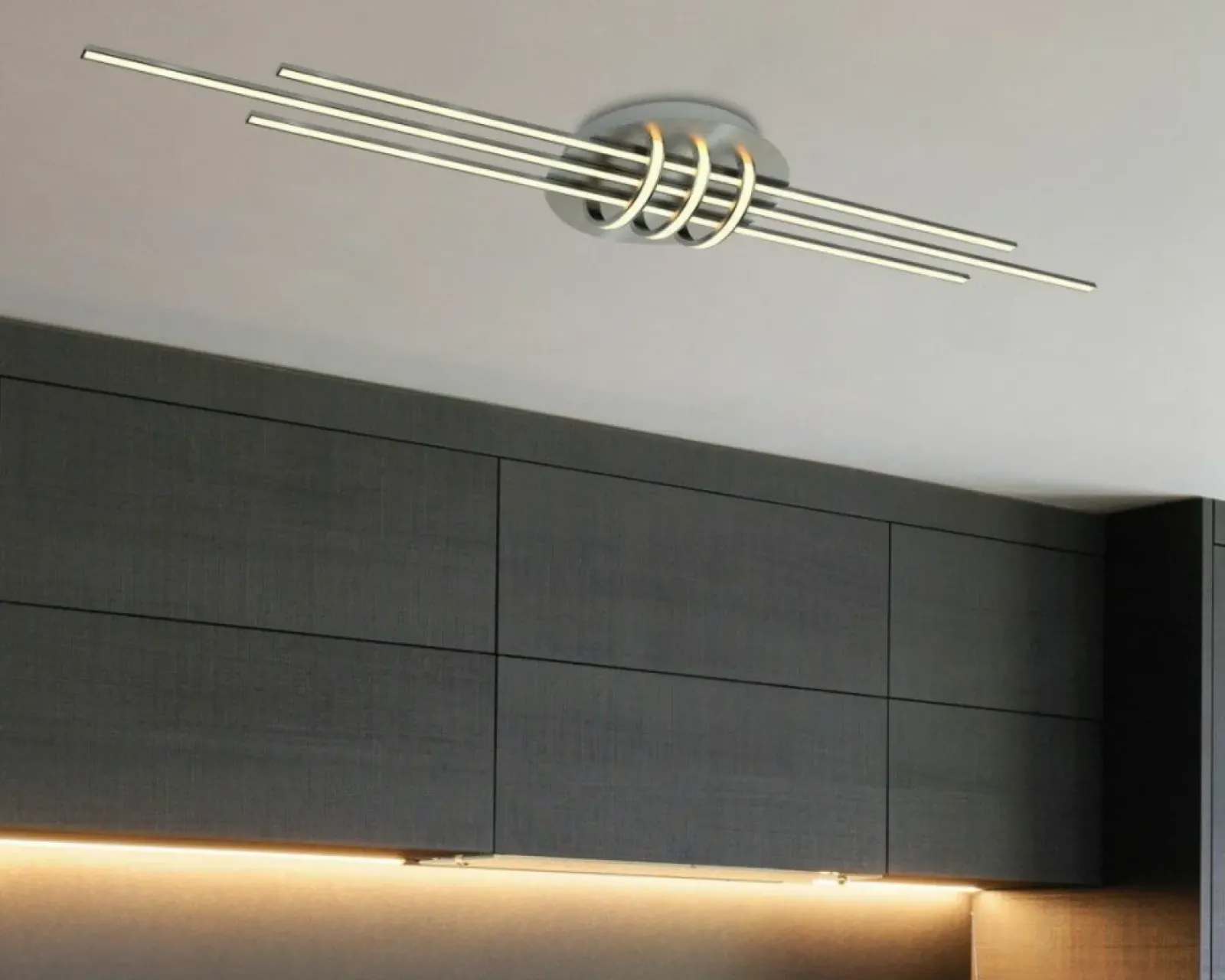 Sklep Kaja Minimalistyczna lampa sufitowa LED A0018-160 NAKSOS | Kaja Oświetlenie* Plafony Nowoczesne|Lampy Led