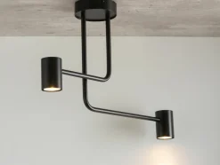 Sklep Kaja Minimalistyczna lampa sufitowa do korytarza SIG 33418 z serii LUIS czarny Discount