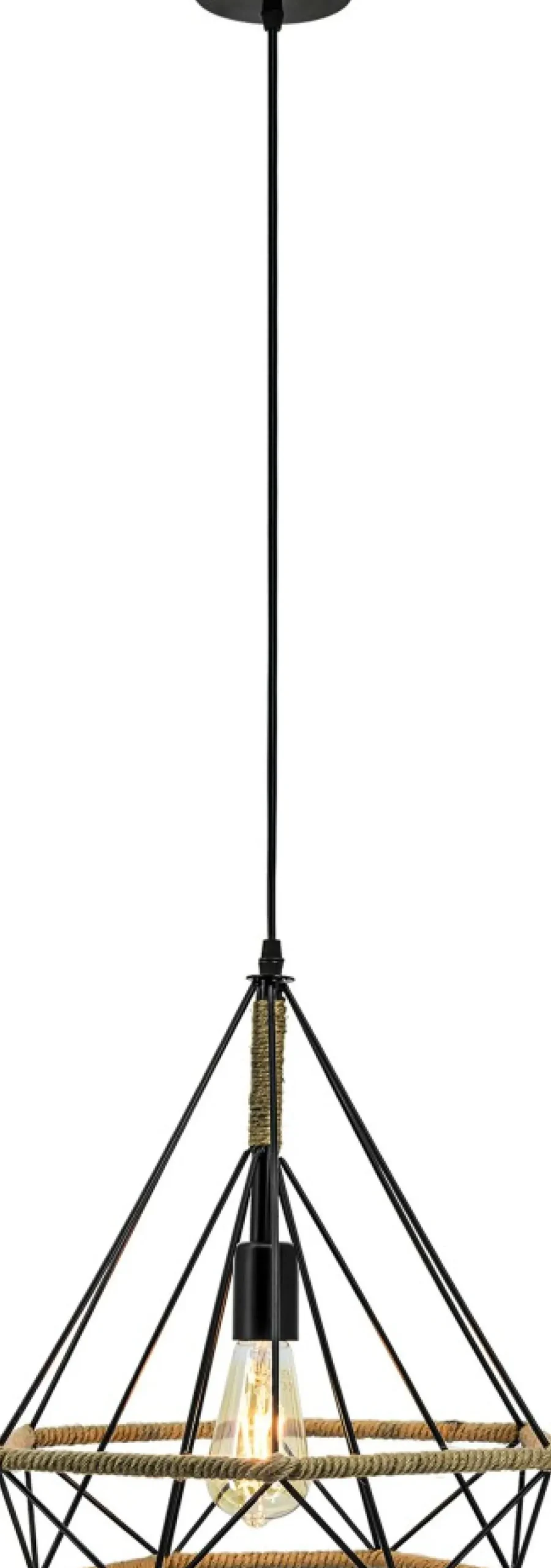 Sklep Kaja Minimalistyczna lampa sznurek 8802/1 ZWIS - 06 PIRAMIDA | Kaja Shop