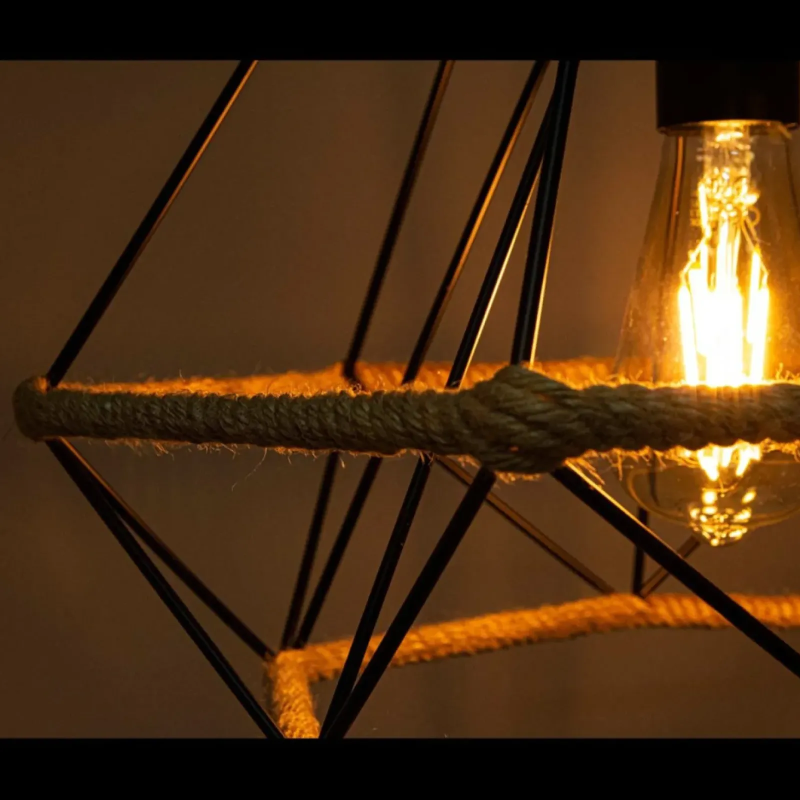 Sklep Kaja Minimalistyczna lampa sznurek 8802/1 ZWIS - 06 PIRAMIDA | Kaja Shop