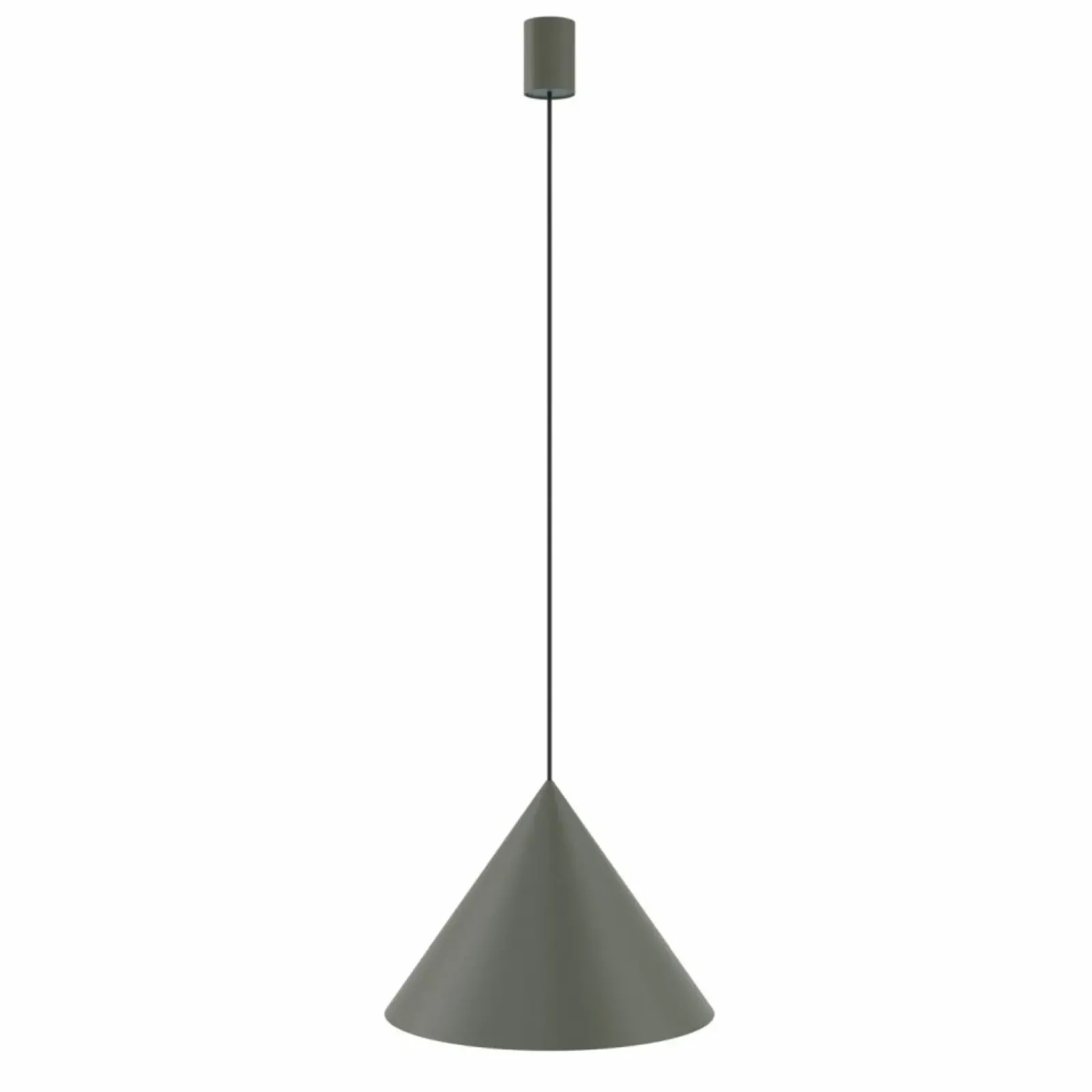 Sklep Kaja Minimalistyczna lampa wisząca do salonu ⌀35cm 10879 ZENITH | Kaja szary Discount
