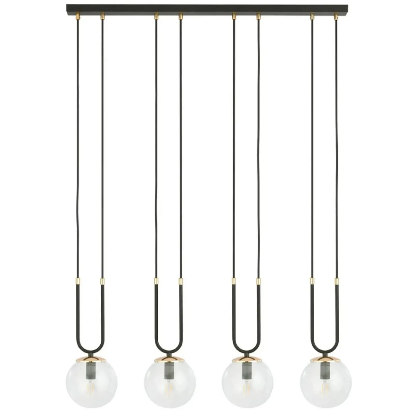 Sklep Kaja Minimalistyczna lampa wisząca do jadalni 1114/4 GLAM | Kaja Cheap