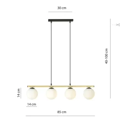 Sklep Kaja Minimalistyczna lampa wisząca and wyspę kuchenną 1254/4 z serii ALLORA Flash Sale