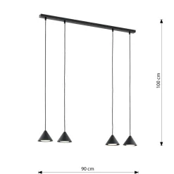 Sklep Kaja Minimalistyczna lampa wisząca do salonu 1330/4 ELIT | Kaja Oświetlenie Cheap