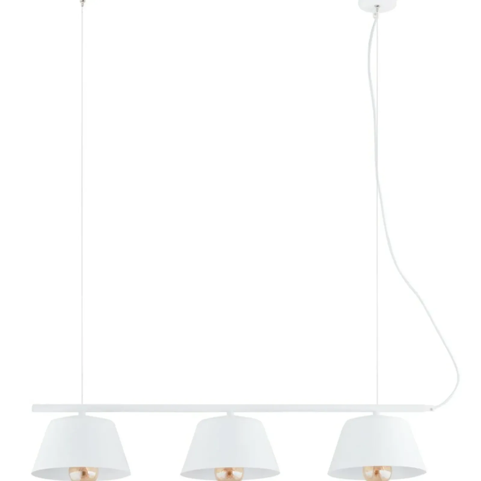 Sklep Kaja Minimalistyczna lampa wisząca nad stół 1338/3 GELATO | Kaja biały Hot
