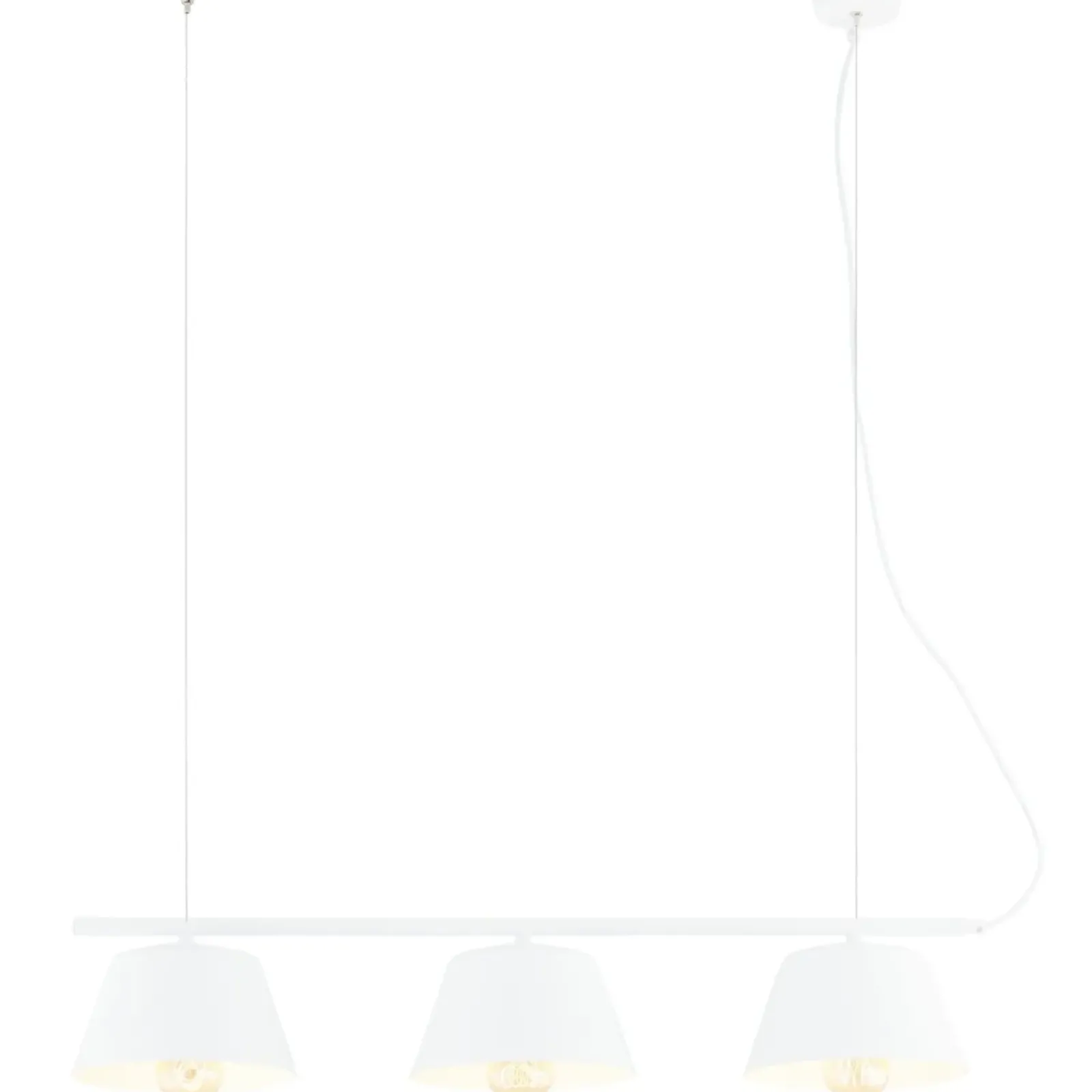 Sklep Kaja Minimalistyczna lampa wisząca nad stół 1338/3 GELATO | Kaja biały Hot