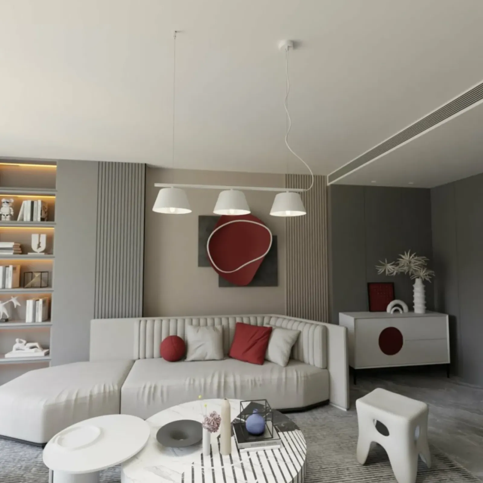 Sklep Kaja Minimalistyczna lampa wisząca nad stół 1338/3 GELATO | Kaja biały Hot