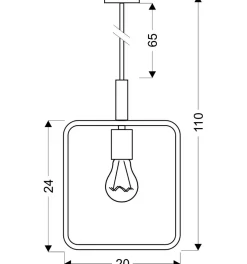 Sklep Kaja Minimalistyczna lampa wisząca do jadalni 31-73501 z serii FRAME | Kaja czarny Sale