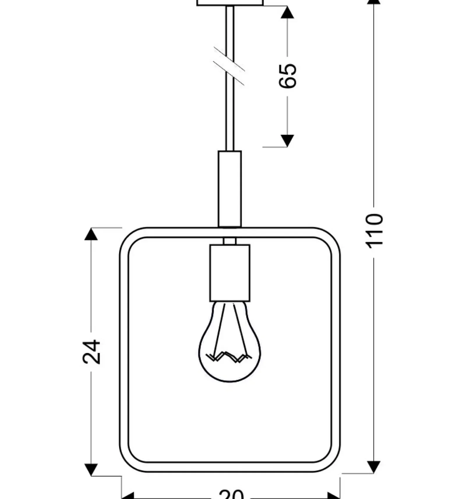 Sklep Kaja Minimalistyczna lampa wisząca do jadalni 31-73501 z serii FRAME | Kaja czarny Sale