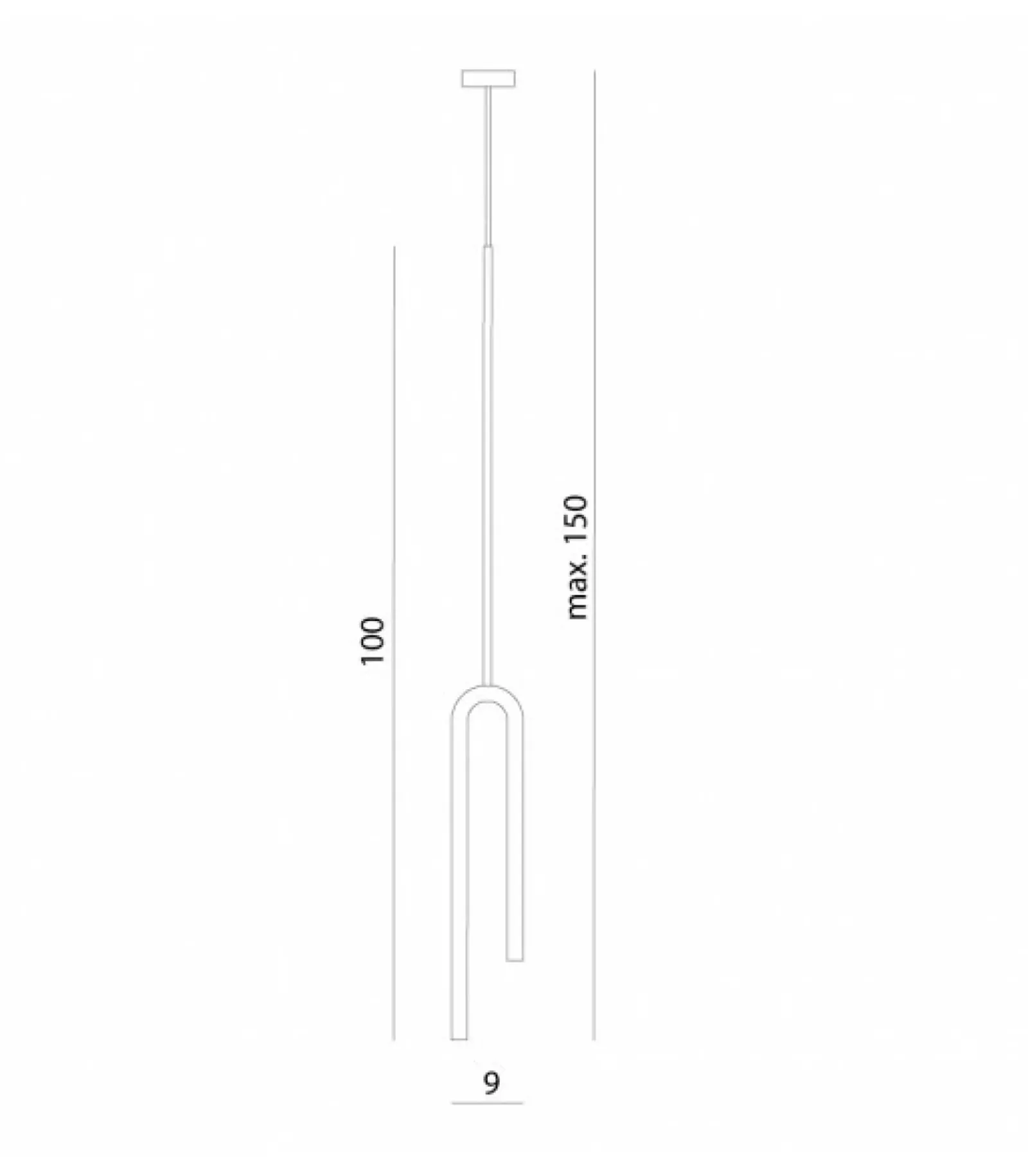 Sklep Kaja Minimalistyczna lampa wisząca do jadalni 66242 FORK | Kaja Oświetlenie Store