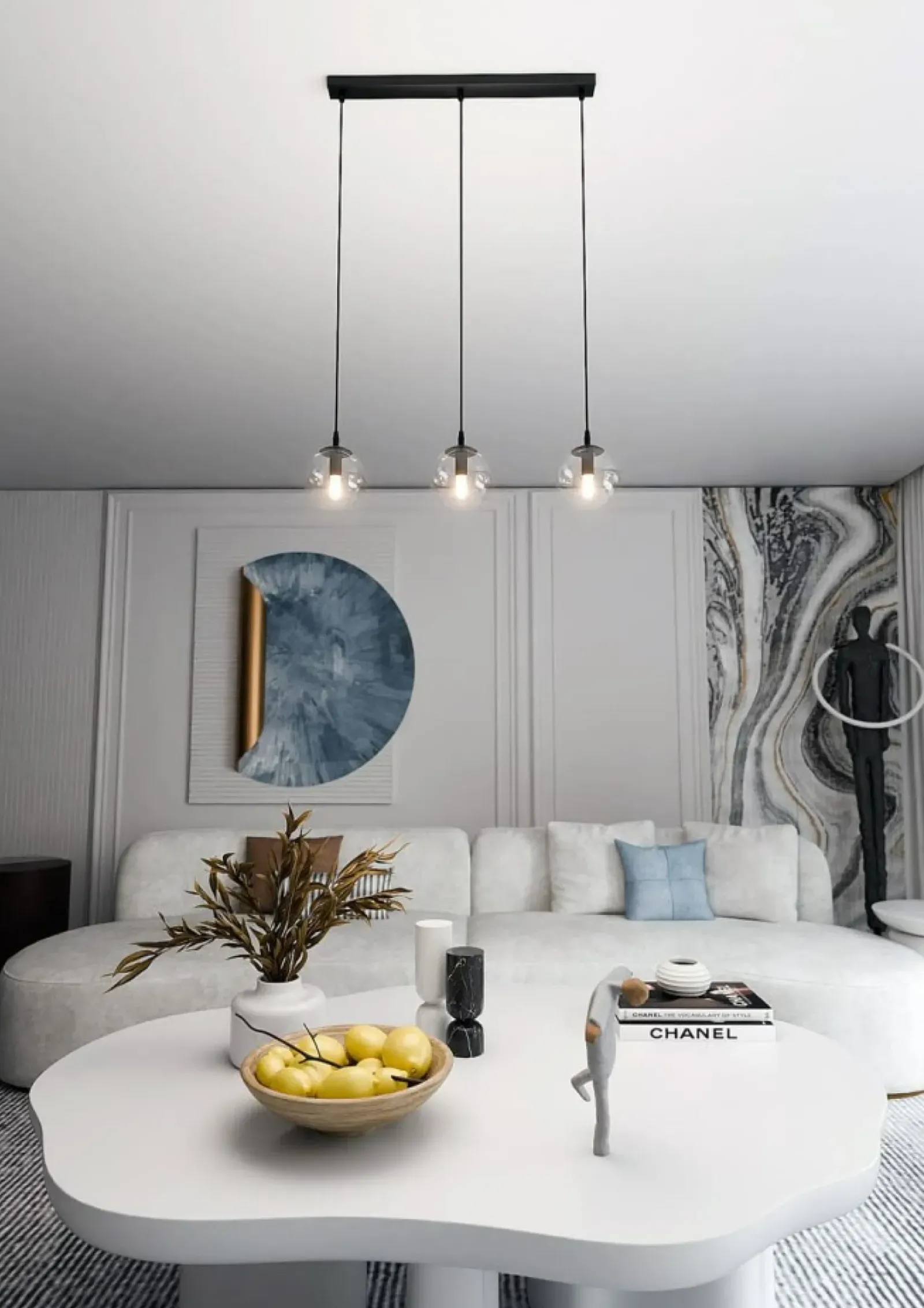 Sklep Kaja Minimalistyczna lampa wisząca z kloszami 711/3 | Kaja Oświetlenie Fashion