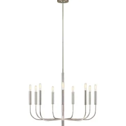 Sklep Kaja Minimalistyczna lampa wisząca nikiel FE-BRIANNA9-PN z serii BRIANNA* Randole Tradycyjne