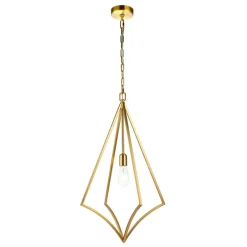 Sklep Kaja Minimalistyczna lampa wisząca, złota FE-NICO-P-L-BB z serii NICO oksydowanymosiądz Sale