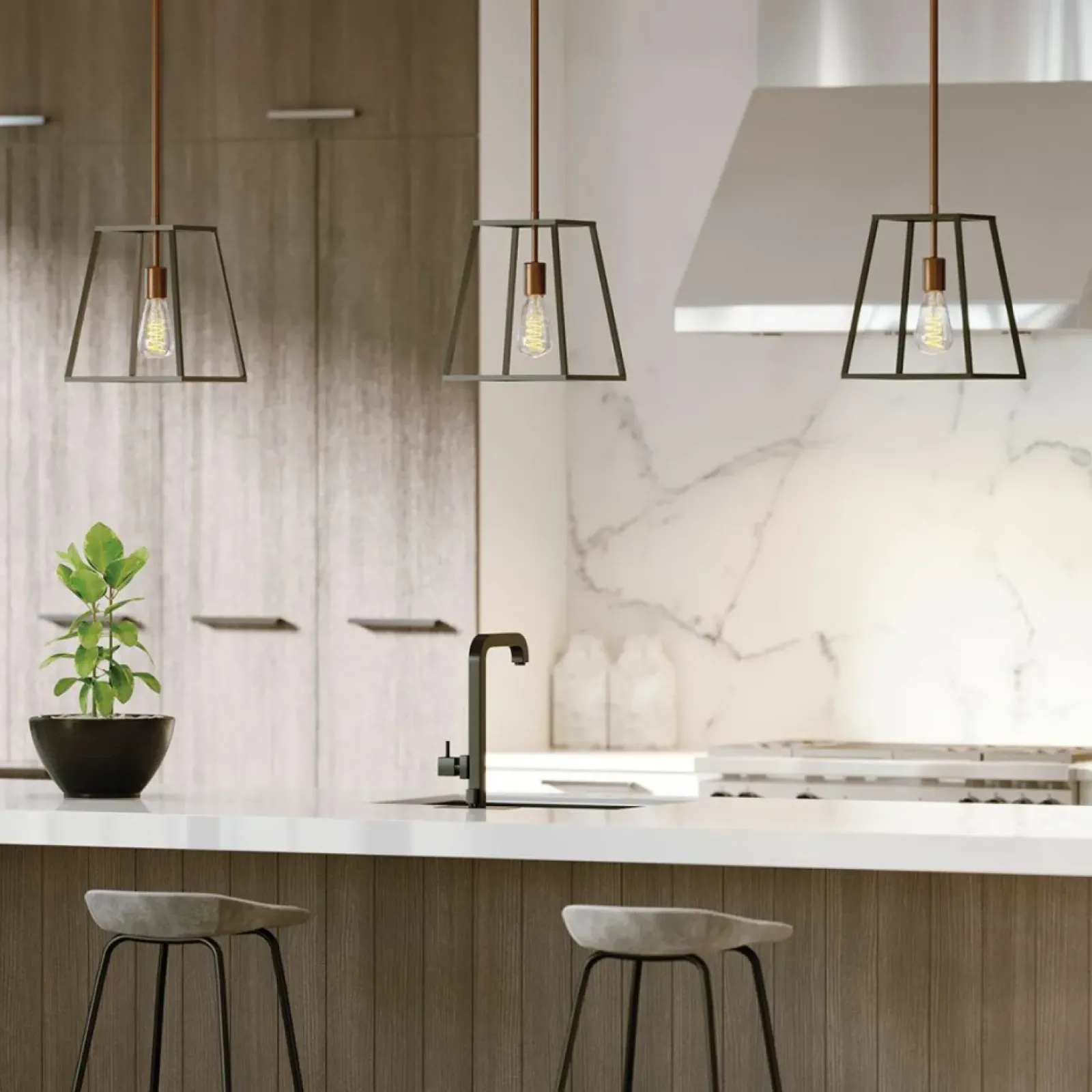Sklep Kaja Minimalistyczna lampa wisząca, druciana HK-FULTON-P z serii FULTON New