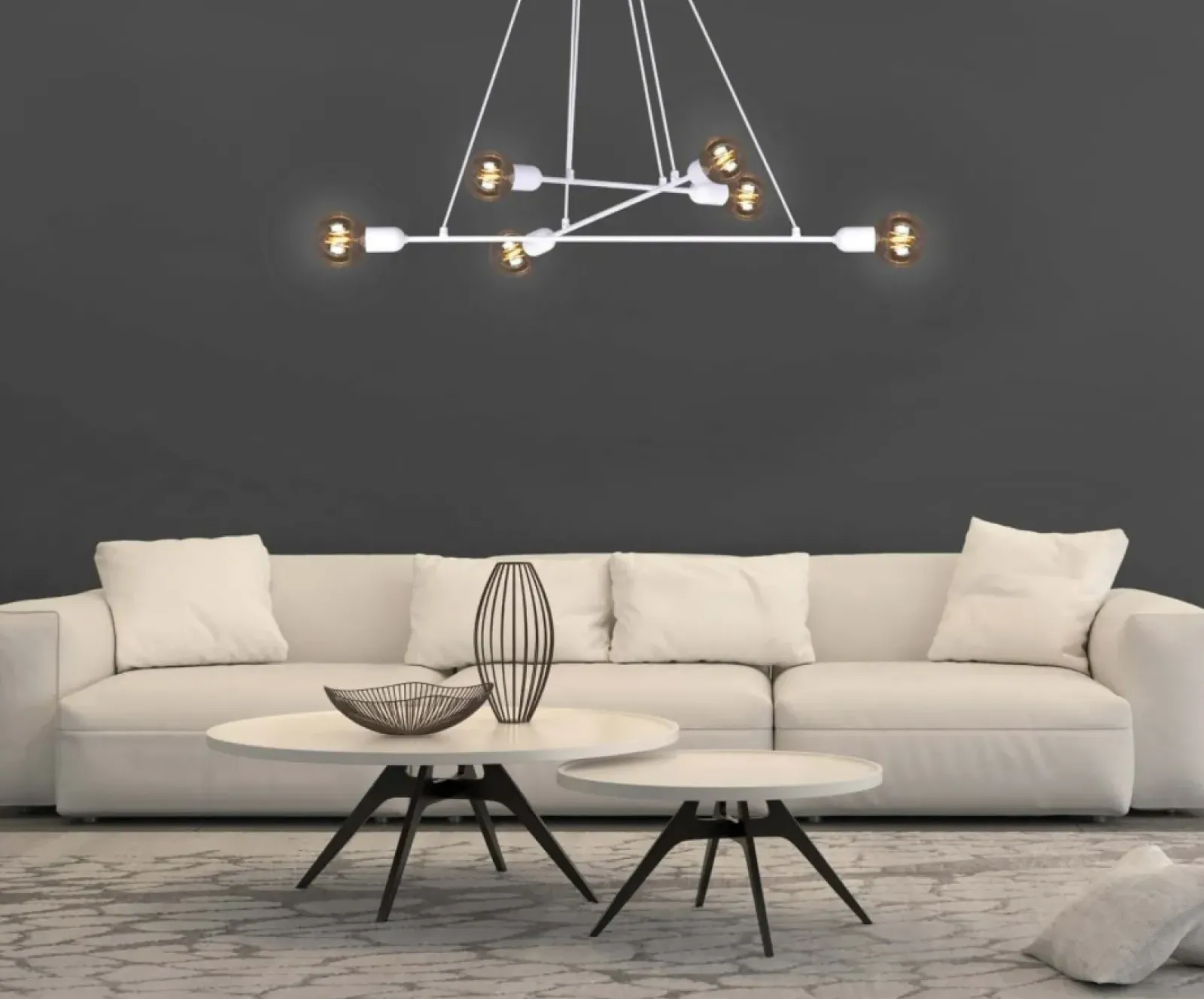 Sklep Kaja Minimalistyczna lampa wisząca K-4391 SITYA WHITE | Kaja Oświetlenie biały Cheap