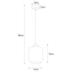 Sklep Kaja Minimalistyczna lampa wisząca z ciekawym kloszem K-5510 z serii IGA Cheap