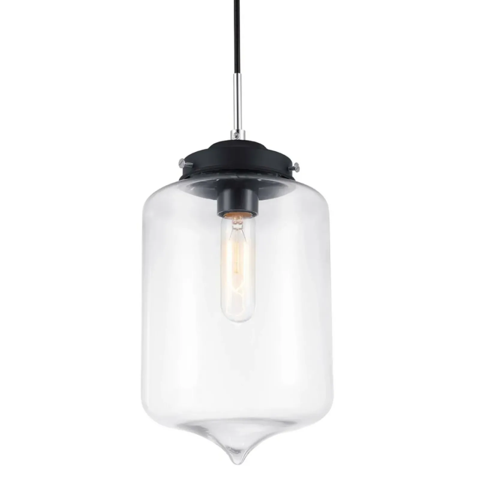 Sklep Kaja Minimalistyczna lampa wisząca MDM2095/1 B TUBE | Kaja Oświetlenie Sale