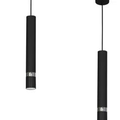Sklep Kaja Minimalistyczna lampa wisząca, czarna tuba MLP1413 JOKER | Kaja Fashion