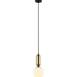 Sklep Kaja Minimalistyczna lampa wisząca PND-02340-1S-BRO ALDEVA | Kaja Discount