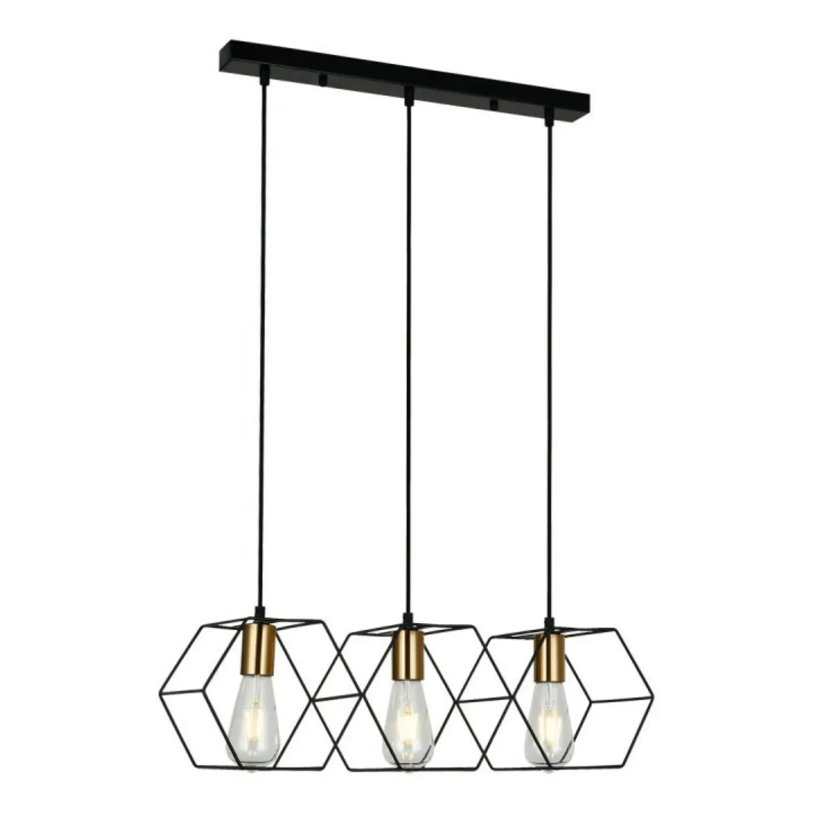 Sklep Kaja Minimalistyczna lampa wisząca nad stół PND-74889-3-BK z serii AINA Clearance