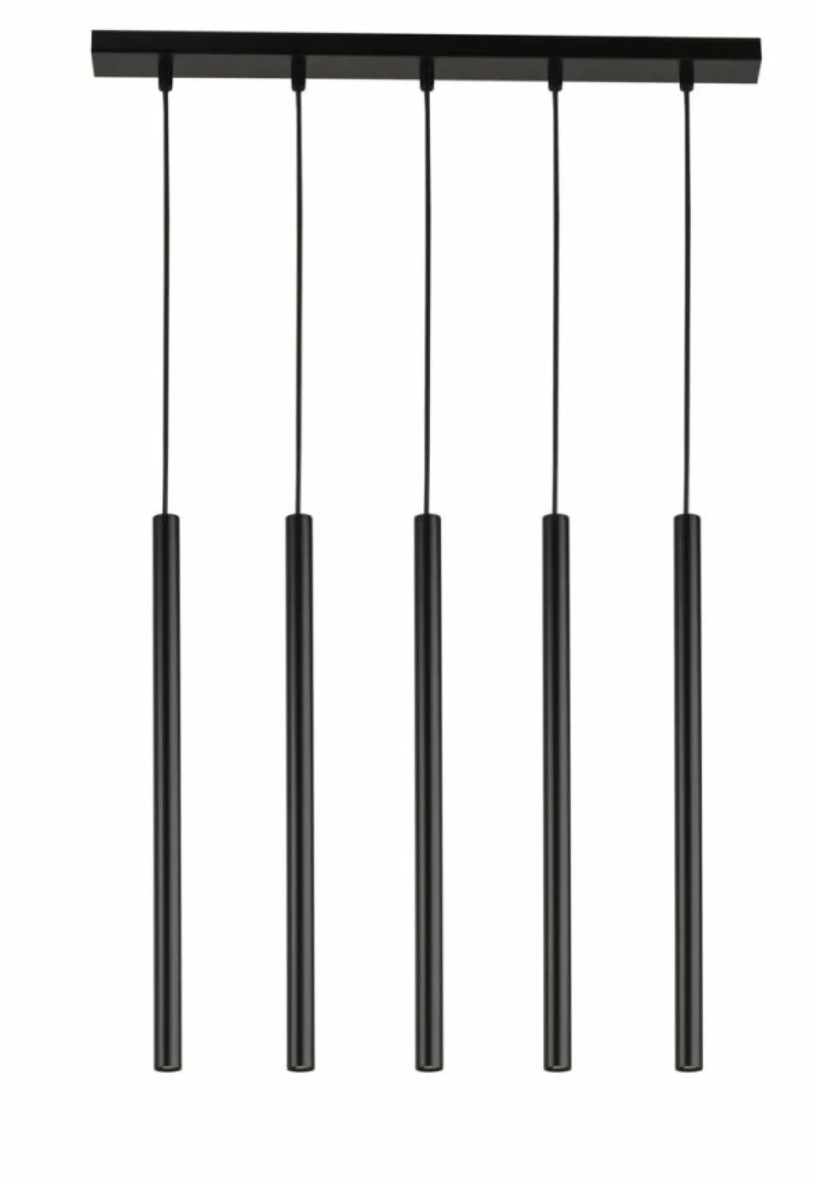 Sklep Kaja Minimalistyczna lampa wisząca z wąskimi tubami SIG 33615 SOPEL | Kaja czarny Flash Sale