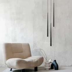 Sklep Kaja Minimalistyczna lampa wisząca z tubami TK 10113 PIANO BLACK | Kaja Store
