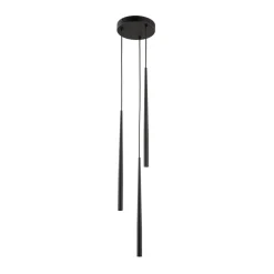 Sklep Kaja Minimalistyczna lampa wisząca z tubami TK 10113 PIANO BLACK | Kaja Store