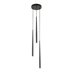 Sklep Kaja Minimalistyczna lampa wisząca z tubami TK 10113 PIANO BLACK | Kaja Store