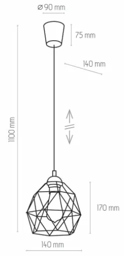 Sklep Kaja Minimalistyczna lampa wisząca TK 1638 GALAXY | Kaja Oświetlenie Best