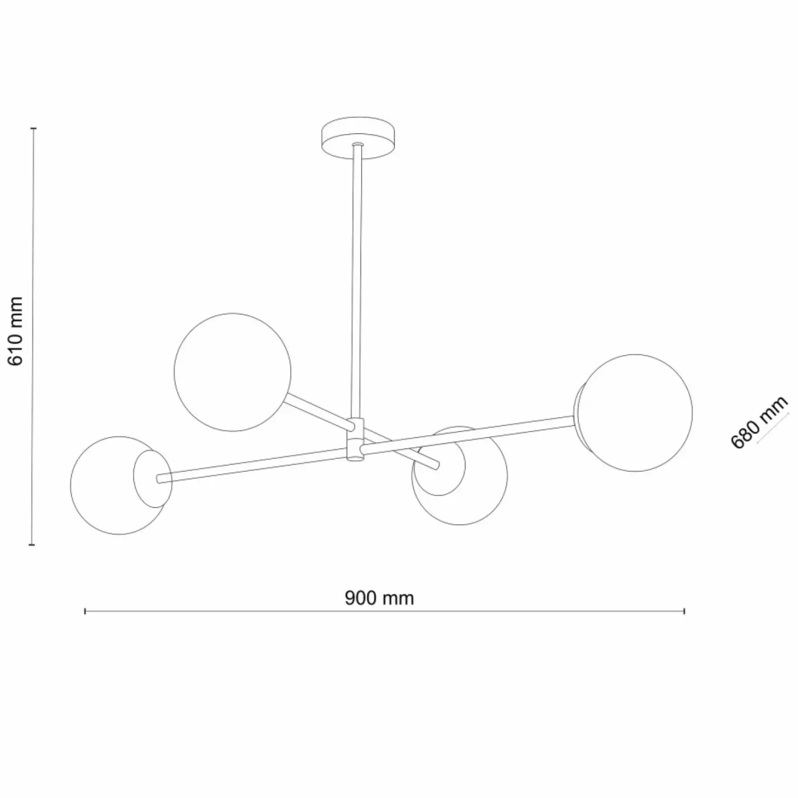 Sklep Kaja Minimalistyczna lampa wisząca do stylowej kuchni TK 4733 - SARIUS Outlet