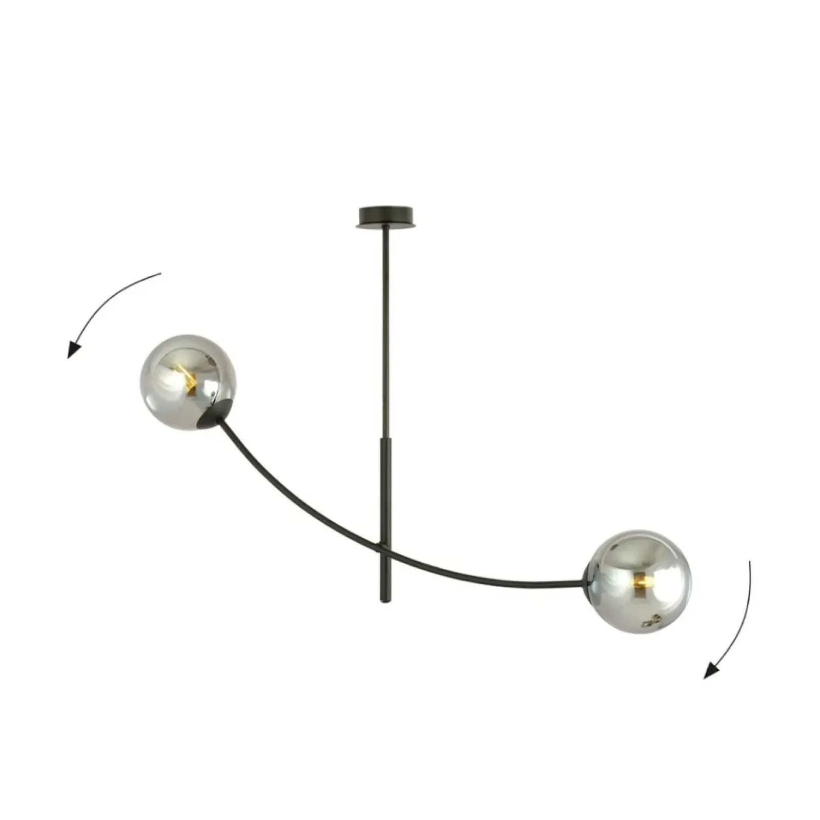 Sklep Kaja Minimalistyczna lampa z ciemnymi kloszami 1100/2 HUNTER | Kaja Cheap