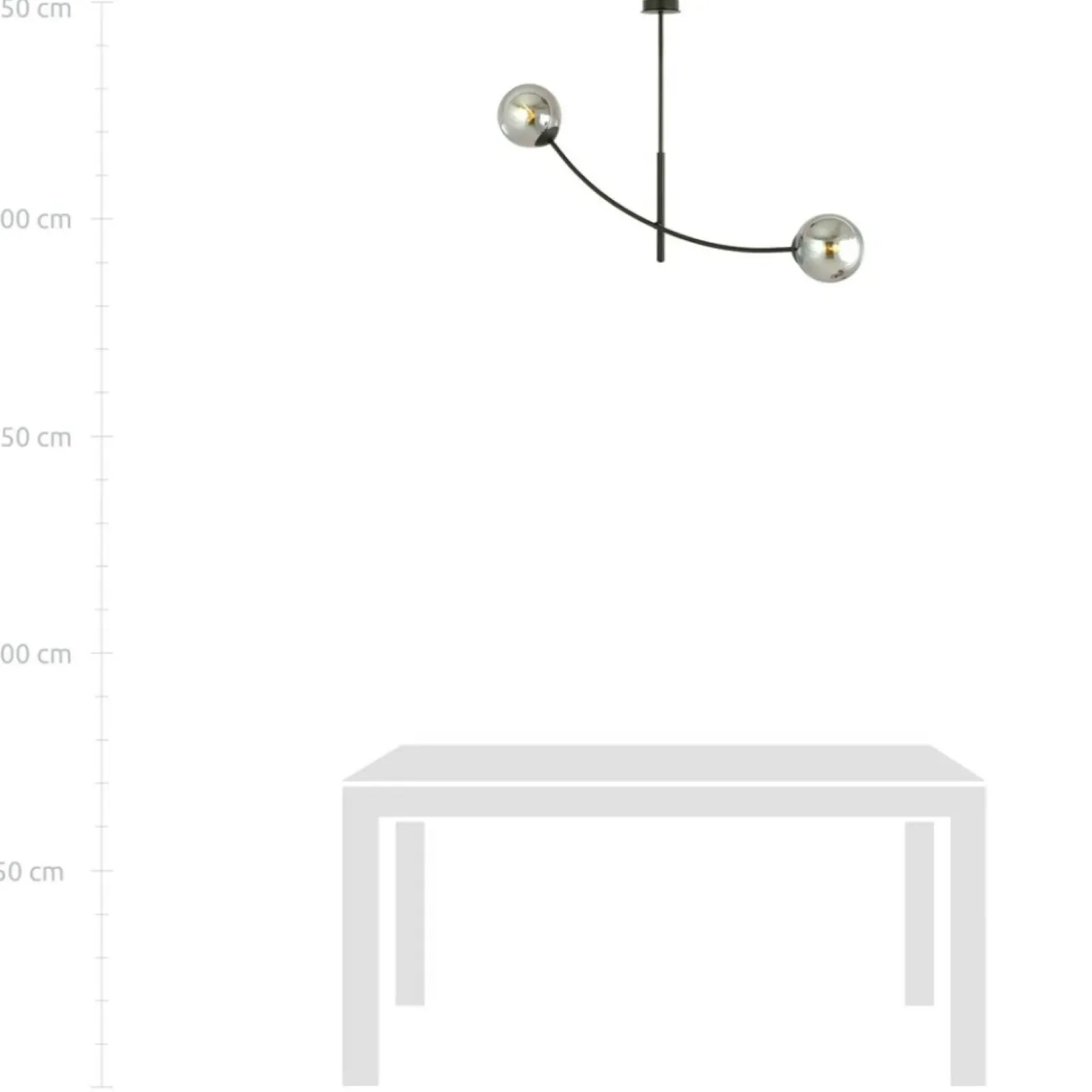 Sklep Kaja Minimalistyczna lampa z ciemnymi kloszami 1100/2 HUNTER | Kaja Cheap