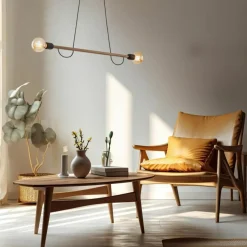 Sklep Kaja Minimalistyczna lampa z drewnianym ramieniem TK 4948 serii HELIX WOOD Online