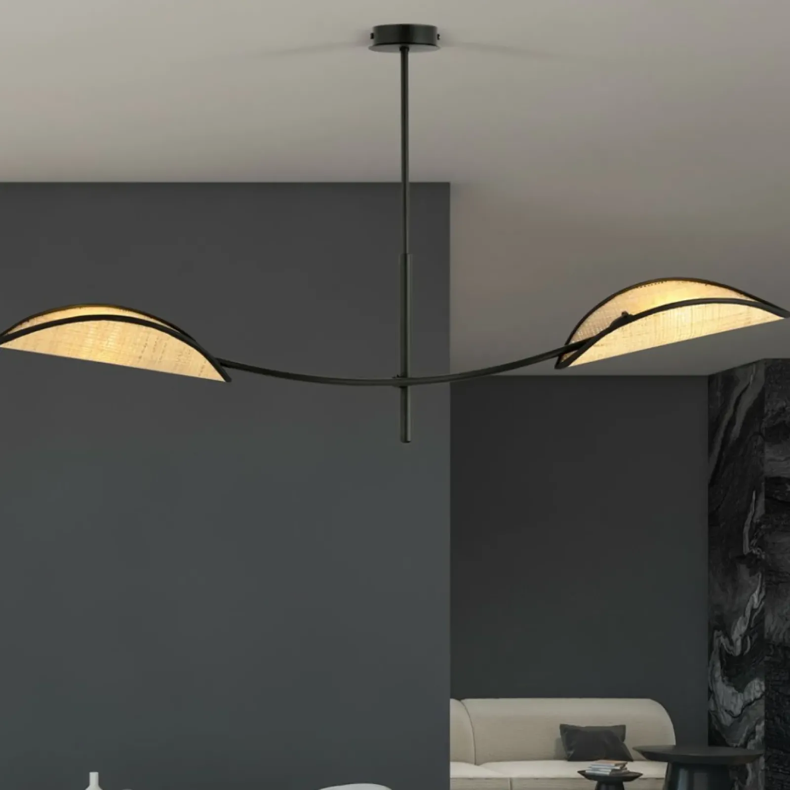 Sklep Kaja Minimalistyczna lampa z ozdobnymi abażurami 1108/2 LOTUS | Kaja Best
