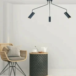 Sklep Kaja Minimalistyczna lampa z tubami LP-17001/3C BK FUTURO | Kaja Best Sale