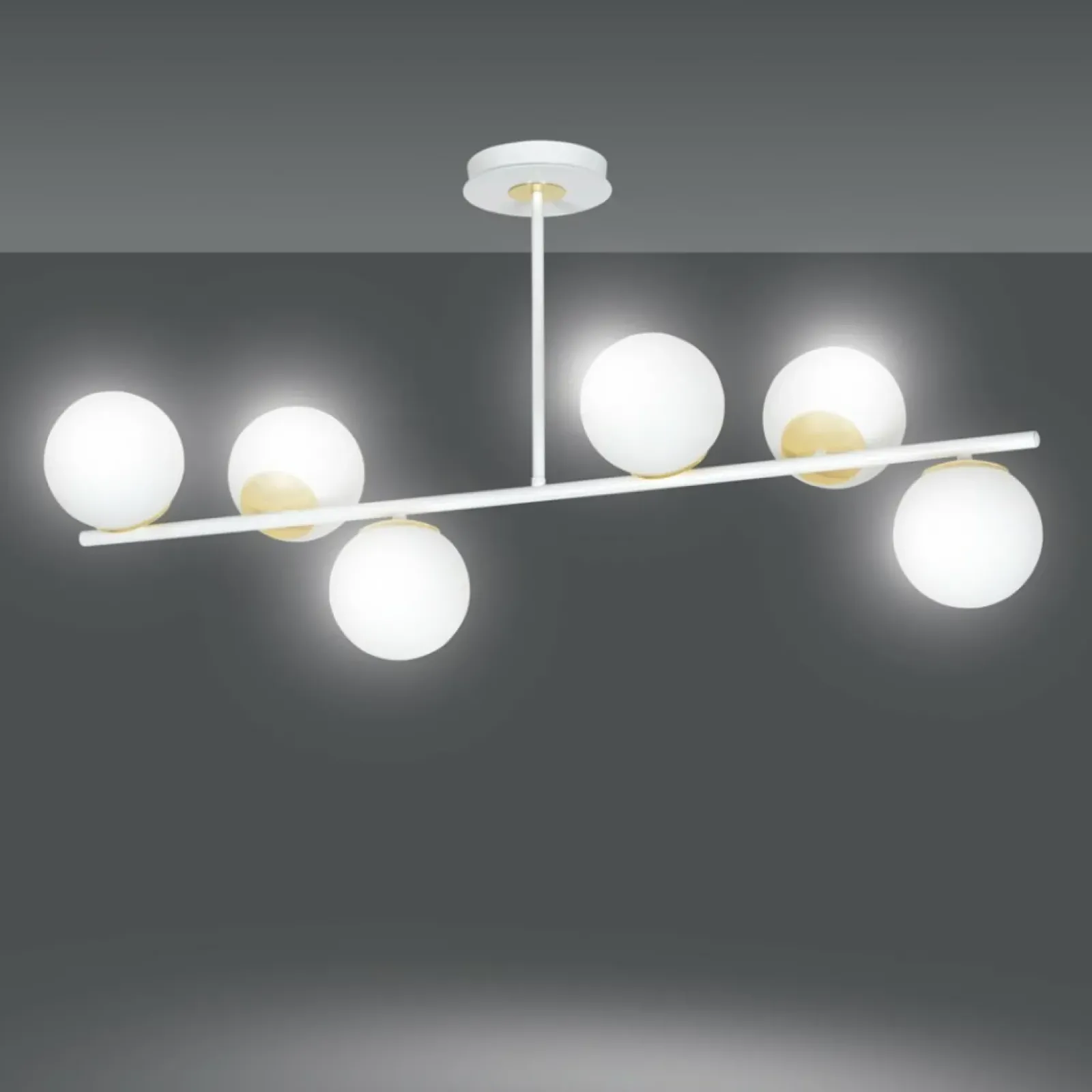 Sklep Kaja Minimalistyczna lampa ze złotymi elementami 1023/6 FLOKI | Kaja Cheap