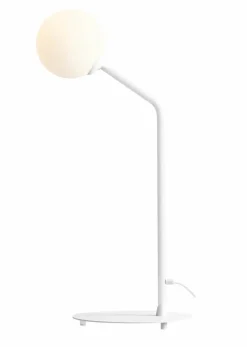 Sklep Kaja Minimalistyczna lampka stołowa z okrągłym kloszem 1064B z serii PURE* Nowoczesne Lampki Stołowe