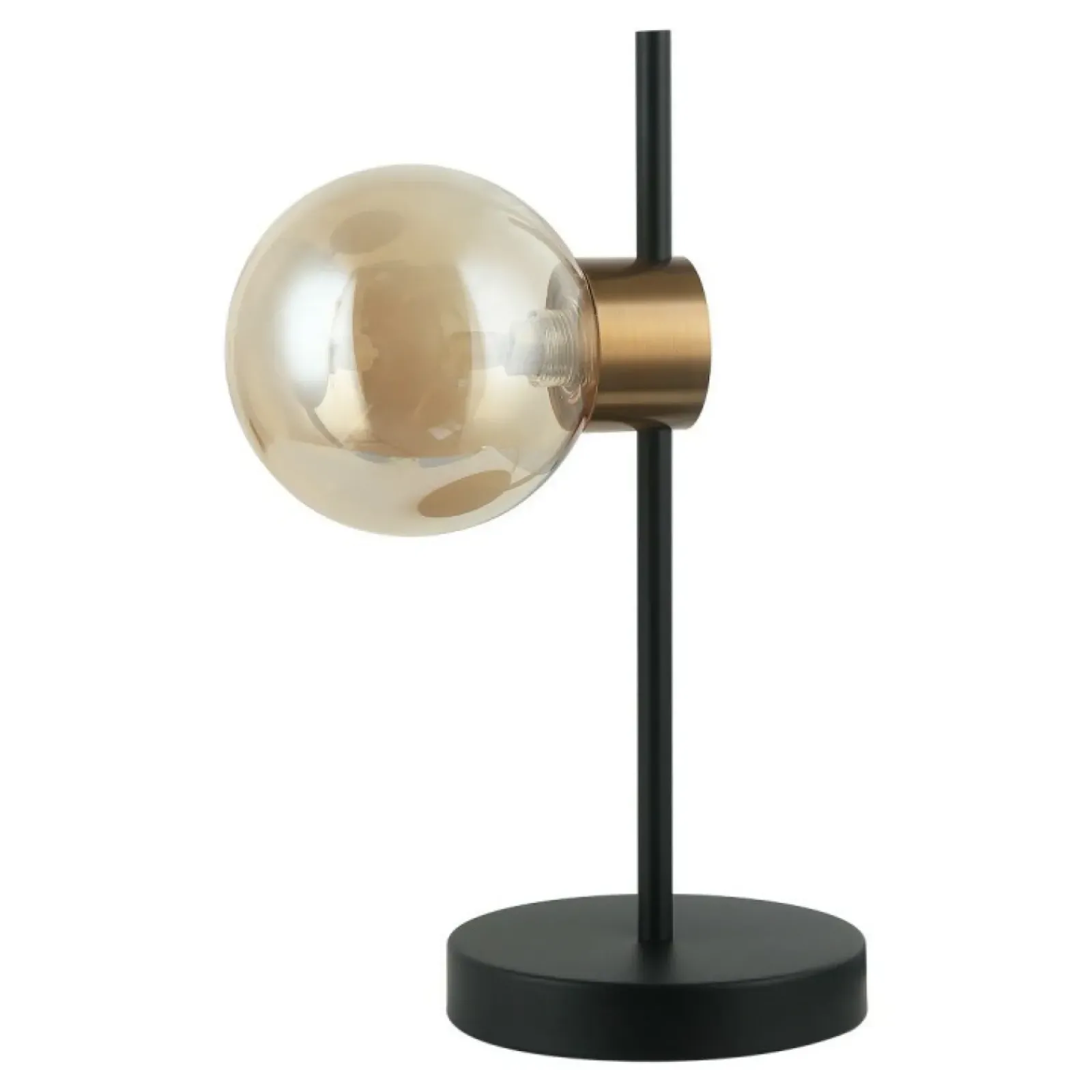 Sklep Kaja Minimalistyczna lampka stołowa PND-5225-1-BK-AMB z serii BLETTER* Nowoczesne Lampki Stołowe