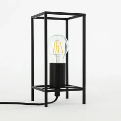 Sklep Kaja Minimalistyczna lampka stołowa TB-3343-1S-BK MELANDO | Kaja* Nowoczesne Lampki Stołowe